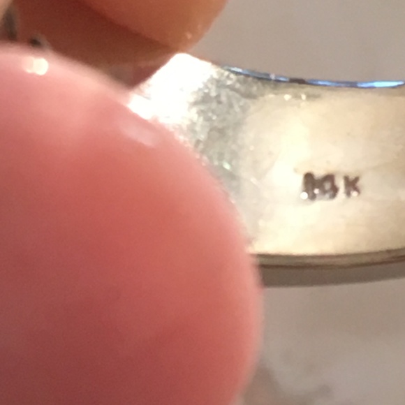 14K White Gold Men's Diamond Band Ring Size 9.5 - Picture 5 of 5